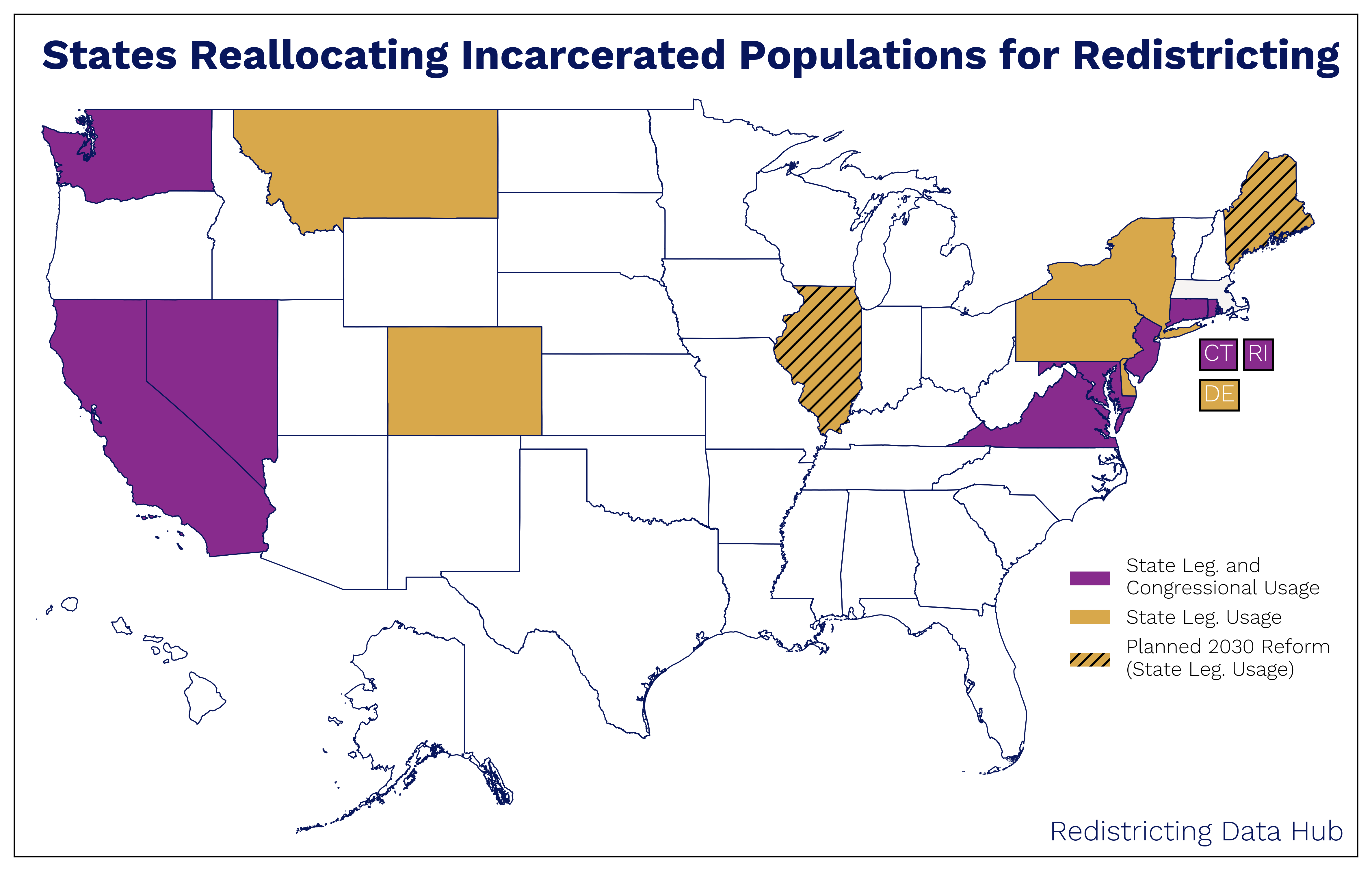 Mapa que muestra qué estados tuvieron reformas de manipulación penitenciaria en 2021